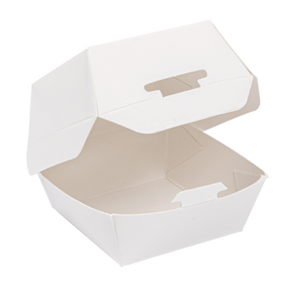 Conchas mini hambúrguer 250 g/m2 5,3x5,7x5 cm branco cartolina