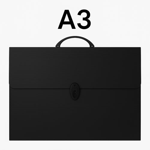 PASTA PORTA-DESENHOS A3 COM PEGA E FECHO TIPO MOLA L30MM