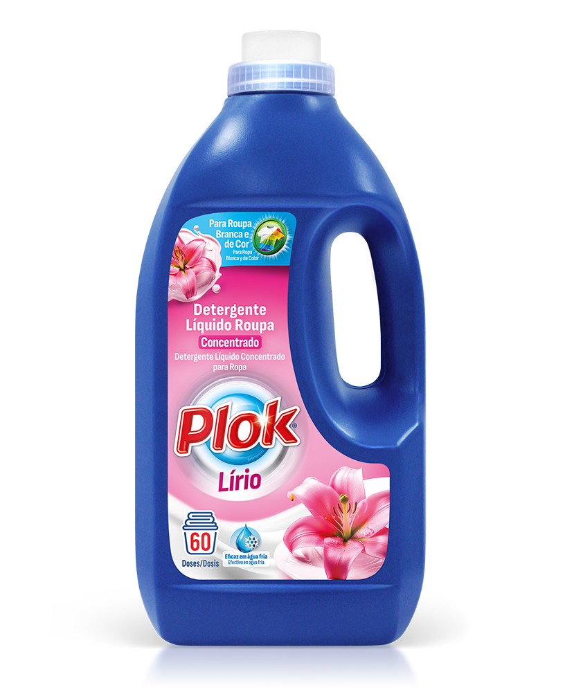 Detergente líquido para roupas Lírio da Pinto & Coelho, embalagem de 3 litros, ideal para lavar roupas com fragrância suave.