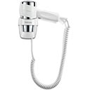 Secador de cabelo Faneco Action Super Plus branco com cabo e bocal direcionador, vista frontal do aparelho.