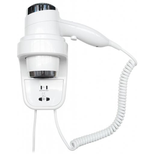 Secador de cabelo mural com tomada 1800–2200 W NOFER 02012.W
