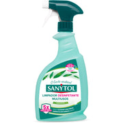 Spray desinfetante Multi-superfícies Pinto & Coelho Sanytol, 750ml, com borrifador para limpeza de várias superfícies.