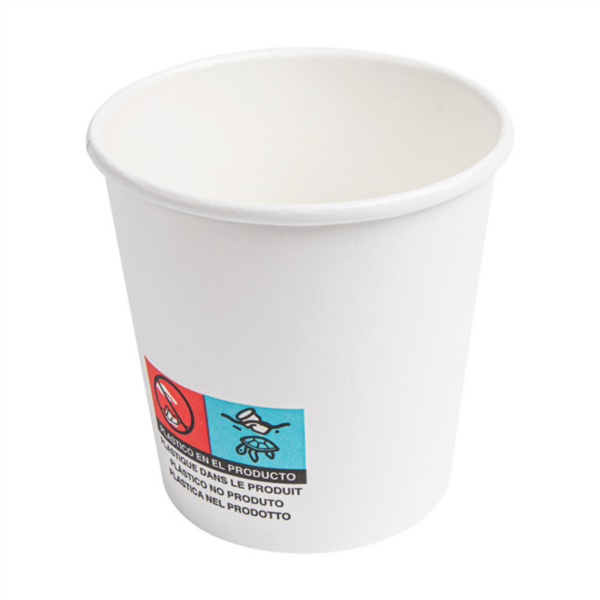 Copo cartão branco bebidas quentes 120 ml / 4 oz