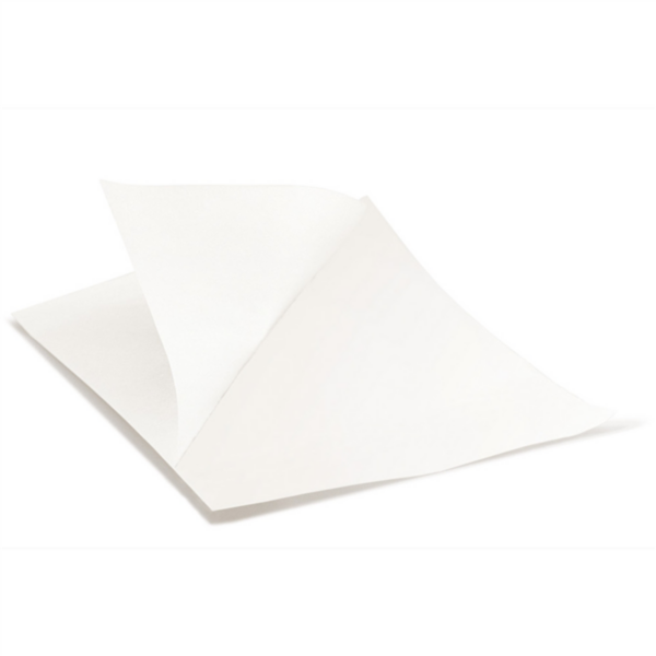 Papel anti-gordura aberto 2 lados branco 15x13/10 cm