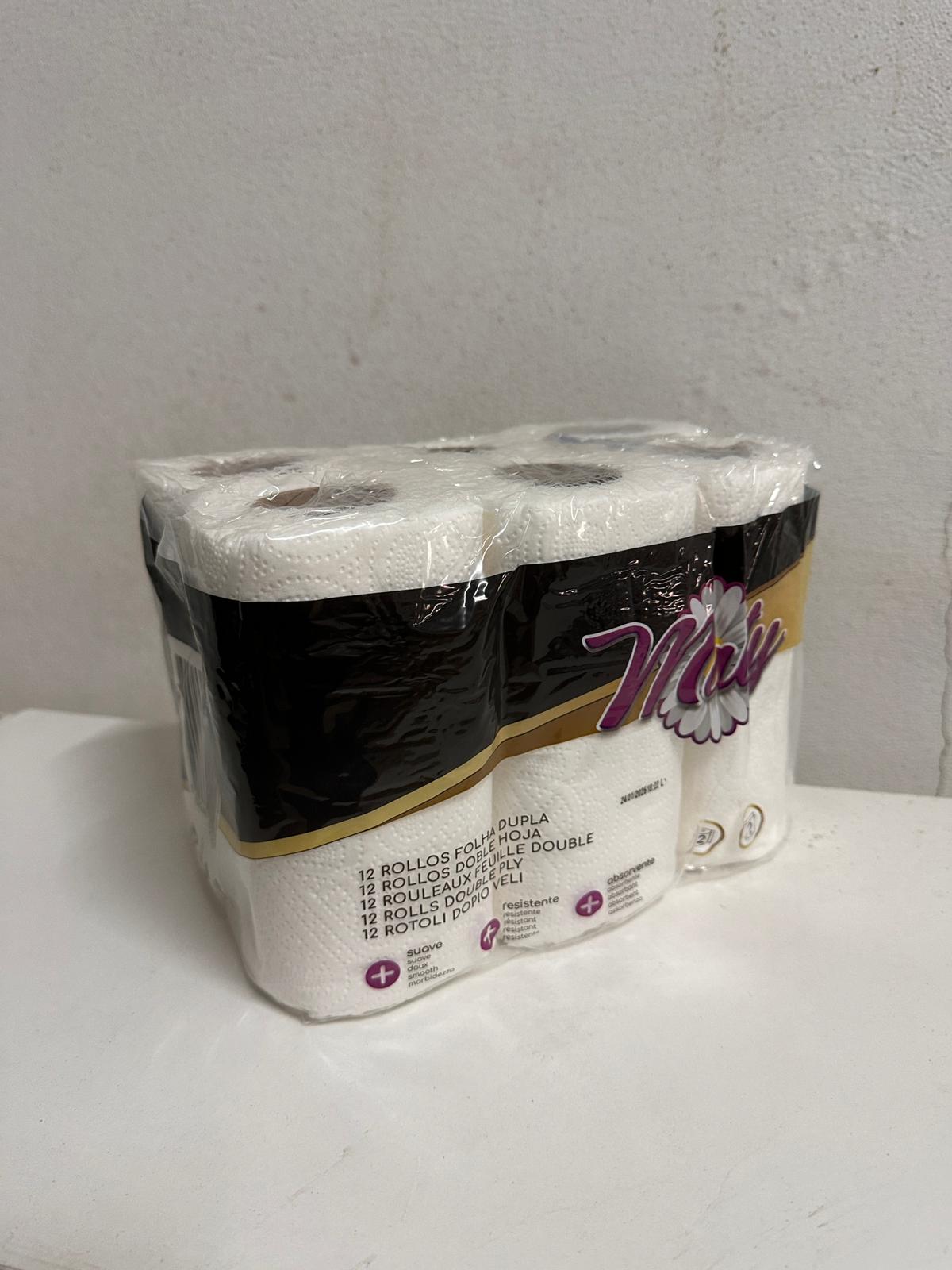 Papel Higiénico Domestico - 12 Rolos