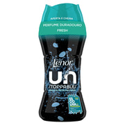 Intensificador de perfume Pérolas Unstoppables Fresh Lenor, embalagem com pérolas perfumadas, produto da marca Pinto & Coelho