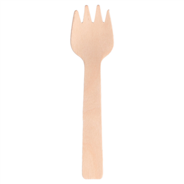 Garfo-colher Wood 10,5 cm