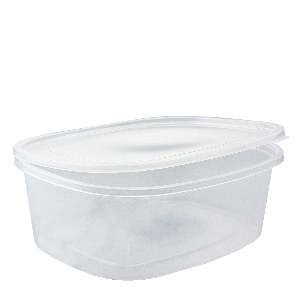 EMBALAGEM PP RÍGIDO 1L (1000ML) COM TAMPA INCORPORADA