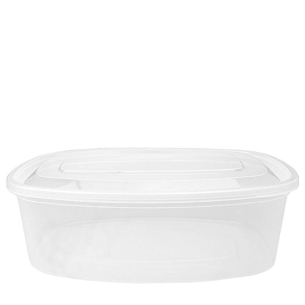 EMBALAGEM PP RÍGIDO 2L (2000ML) COM TAMPA INCORPORADA