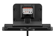 Fraldário de parede horizontal preto da Pinto & Coelho, com espaço para fraldas e itens de higiene infantil.