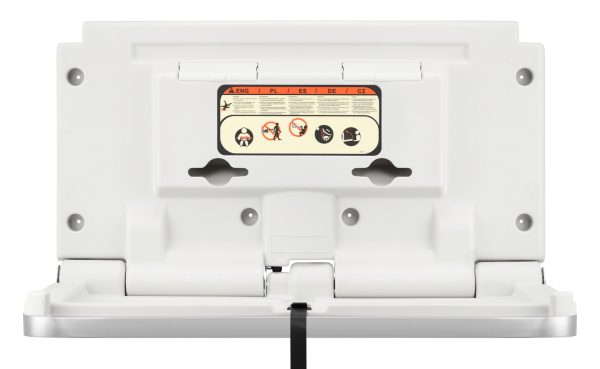 Fraldário de Parede Horizontal com Frente em Inox