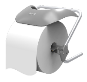 Dispensador de toalhas de papel Faneco CPB0300M em plástico branco, com abertura para retirada fácil das toalhas.