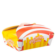 Caixa p/ batata frita média 160x125x60 - pack 100un.
