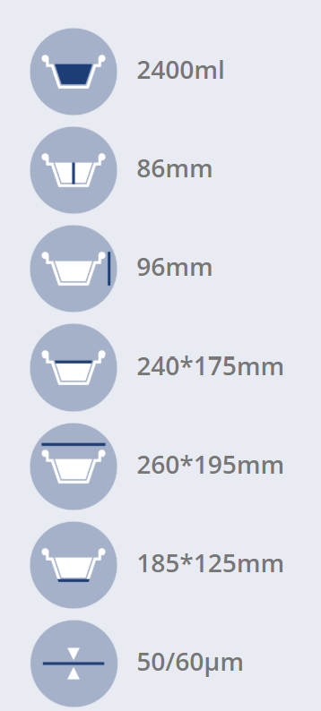 Forma de Alumínio Oval EM22 2400ml c/Tampa – Take Away