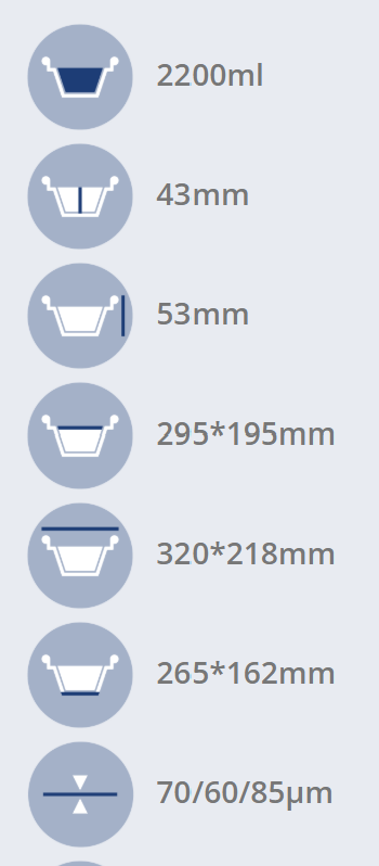 FORMA DE ALUMÍNIO RETANGULAR COM TAMPA EM19/F 2200ml