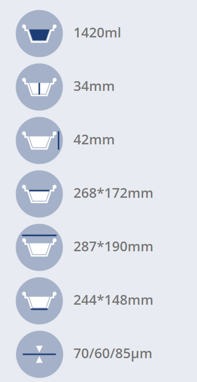 FORMA DE ALUMÍNIO RETANGULAR COM TAMPA  EM15 1420ml