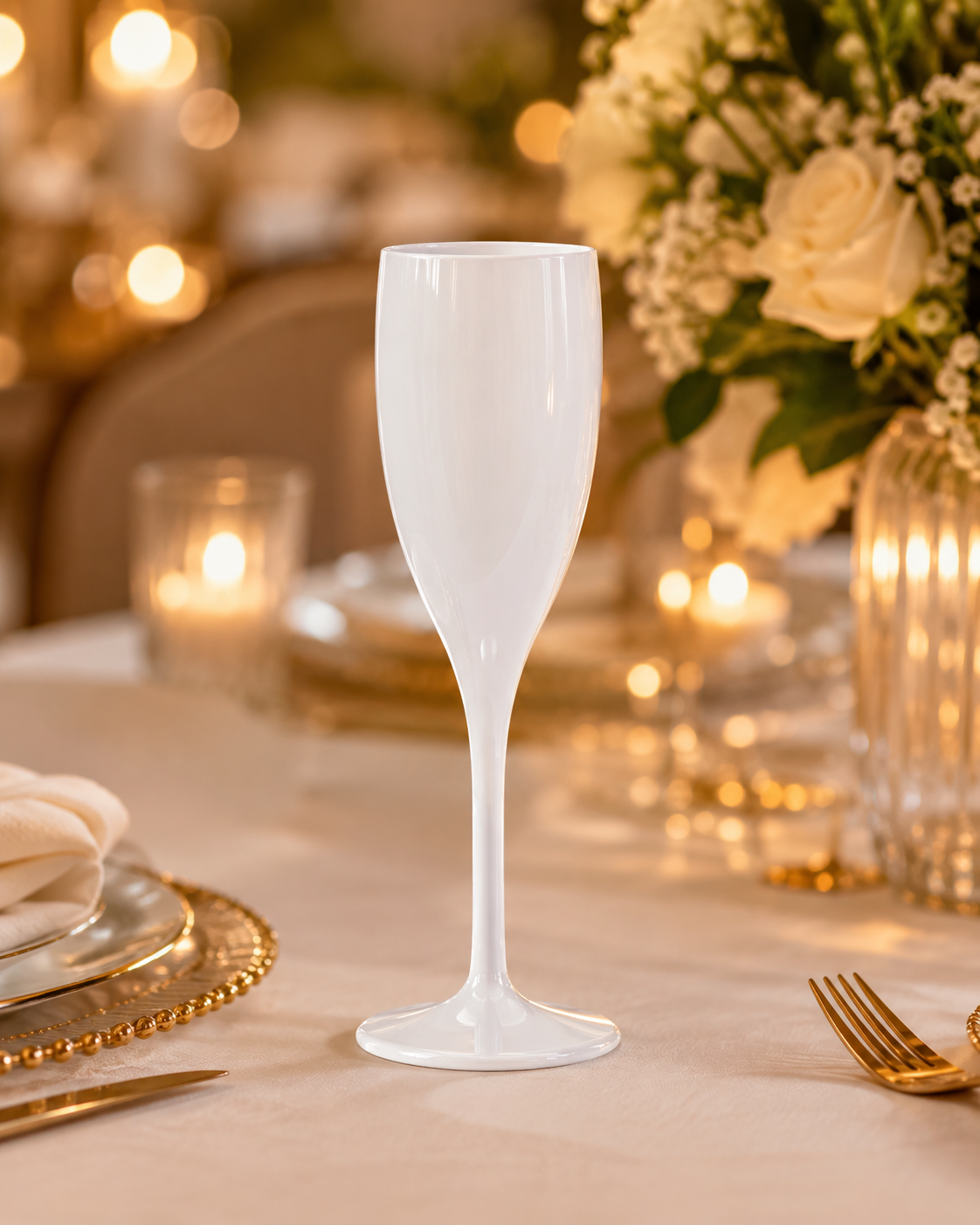 Copo Flute Champagne SAN Branco 150ml