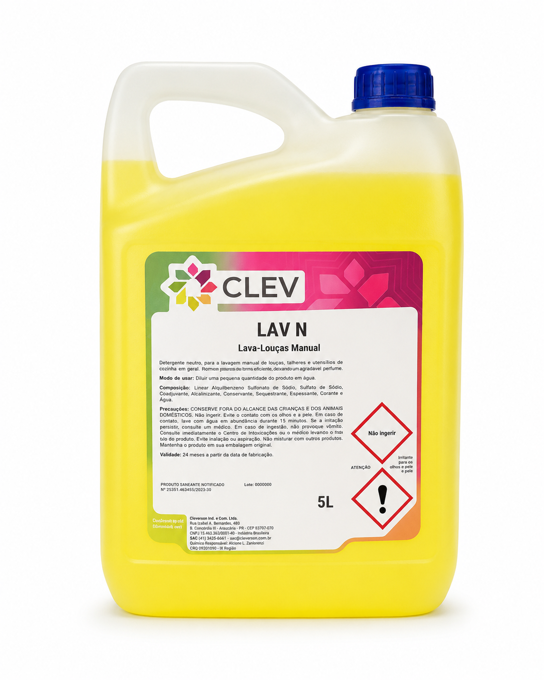 CLEV LAV N Lava-Louça Manual – 5L