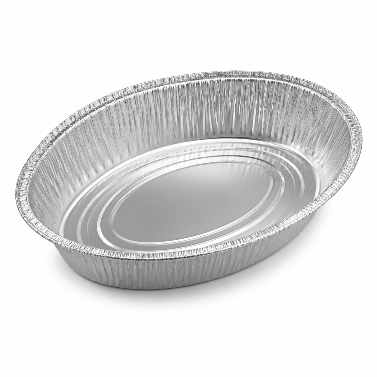 Bandeja de Alumínio Oval – 46 × 34,5 × 8,3 cm