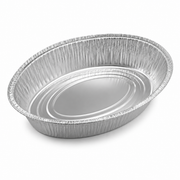 Bandeja de Alumínio Oval – 46 × 34,5 × 8,3 cm