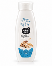 Gel de banho Aveia Clean e Care da Pinto & Coelho, textura cremosa e suave, ideal para pele delicada e hidratação diária.