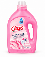 Detergente líquido concentrado Class Roupa Delicada Pinto & Coelho, 1,5L, para lavar roupas delicadas com cuidado.