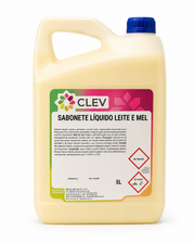 CLEV Sabonete Líquido Leite e Mel – 5L