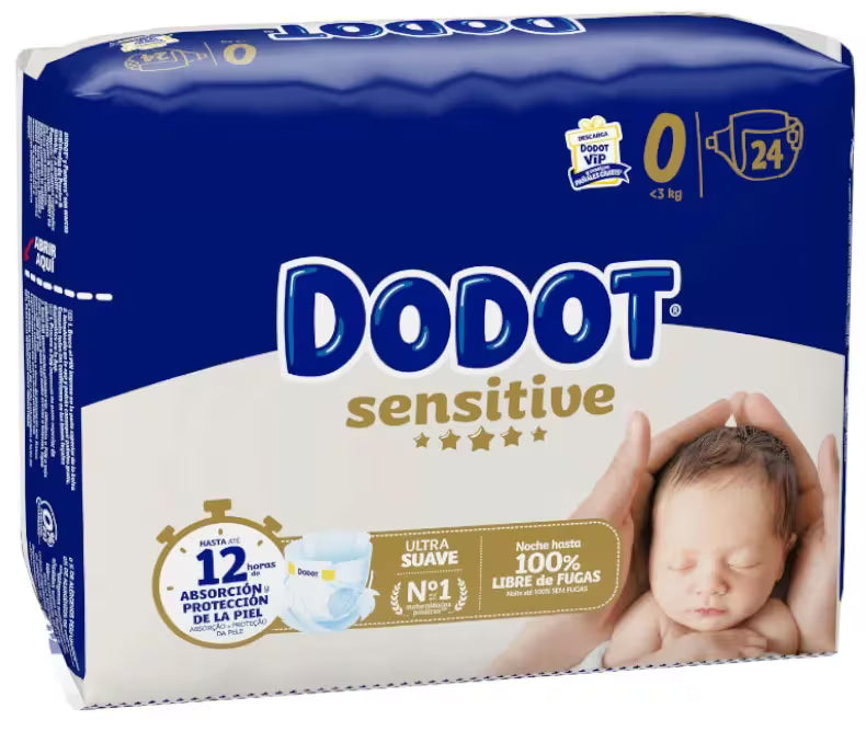 Fraldas Dodot Sensitive T.0, 24un.