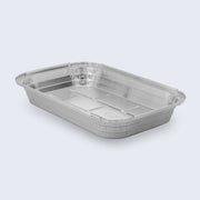 FORMA DE ALUMÍNIO RETANGULAR COM TAMPA  EM15 1420ml