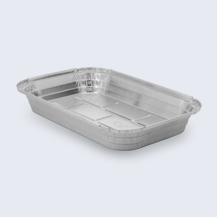 FORMA DE ALUMÍNIO RETANGULAR COM TAMPA  EM15 1420ml