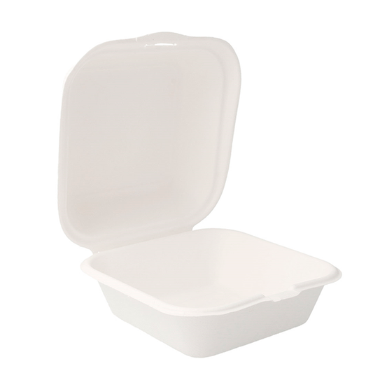 Caixas Hamburguer Bionic 450ml 15,2 x 15 x 8,4 cm branco bagaço - 50un.