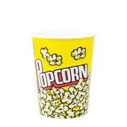 Balde de pipocas de cartolina Pinto & Coelho com capacidade de 96cl, 25 unidades, ideal para popcorns em festas e eventos.