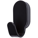 Cabide Faneco HIT preto, feito de plástico resistente, com design simples e funcional para roupas e acessórios.