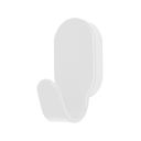 Cabide Faneco HIT branco, cabide resistente de plástico com gancho, ideal para organização de roupas no closet.