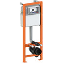 Estrutura de instalação Faneco WC com suportes e tanque de 6L, modelo KKWCM400, para instalação sanitária.