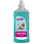 Lavatudo Pinto & Coelho WOOF - Lava tudo para casa com animais, frasco de 1 litro, produto de limpeza eficaz e seguro para pets