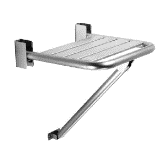 Assento de banho dobrável Faneco N15046.S com apoios, assento de duche resistente e confortável para segurança na higiene pessoal.