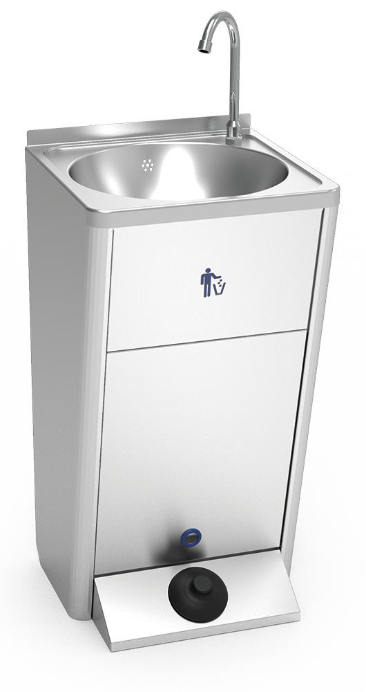 Lava-mãos com porta amovível autónomo e portátil