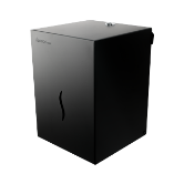 Dispensador de toalhas de papel Faneco HIT preto, modelo P22SJBL, com design compacto e fácil de usar para ambientes comerciais.
