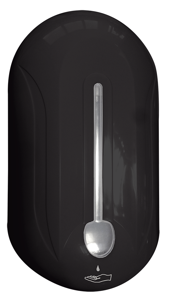Dispensador automático de sabonete preto mate de 1 litro da Pinto & Coelho, com design moderno e funcional.