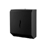 Dispensador de toalhas de papel Faneco HIT preto, modelo PA22SJBL, com design compacto e resistente para uso comercial.