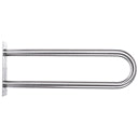 Barra de apoio fixa Faneco S32UU5SSNM, barra de apoio de aço inox para banheiro ou acessibilidade, instalação segura e resistente