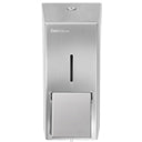 Doseador de sabão e desinfetante Faneco LUNA S750TSNB, com design moderno, fixado na parede, para uso em banheiros e cozinhas.