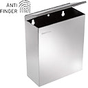 Caixote de lixo Faneco HIT Antifinger WB7SJAF, recipiente de plástico resistente com tampa, ideal para ambientes domésticos e comerciais