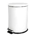Caixote de lixo Faneco branco, balde de lixo de plástico, modelo WBP30JSW, com tampa e capacidade ideal para ambientes internos