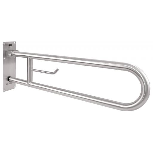 Barra de apoio rebatível inox satinado 800 mm NOFER 15051.80.S