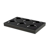Porta-cápsulas reversível JVD Orchestro preto, tabuleiro de boas-vindas para organizar cápsulas de café.