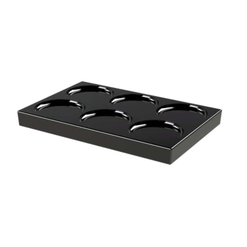 Porta-cápsulas reversível JVD Orchestro preto, tabuleiro de boas-vindas para organizar cápsulas de café.