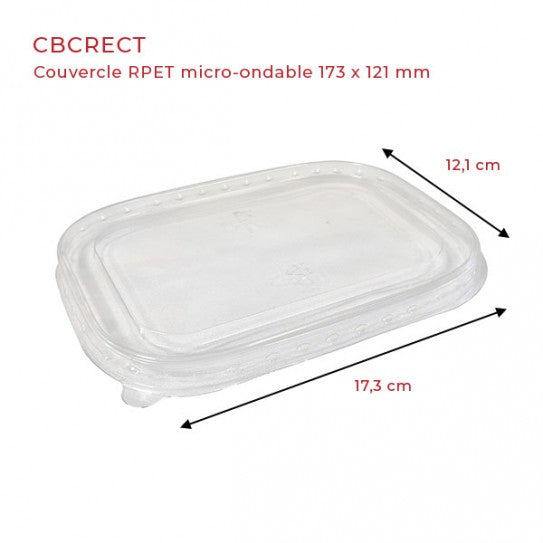 Tampa transparente de PET para códigos 268.82/83, embalagem de sushi, tamanho 16x9,1x3,2 cm, marca Pinto & Coelho
