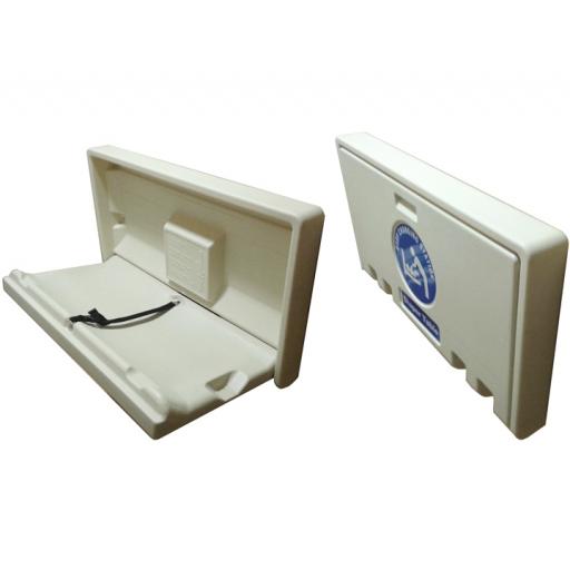 Muda-fraldas horizontal HDPE branco NOFER 09209.W
